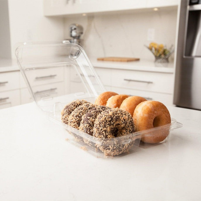 Double Row 3.5" Cookie, Donut & Sliced Loaf Angled Display Package -0255