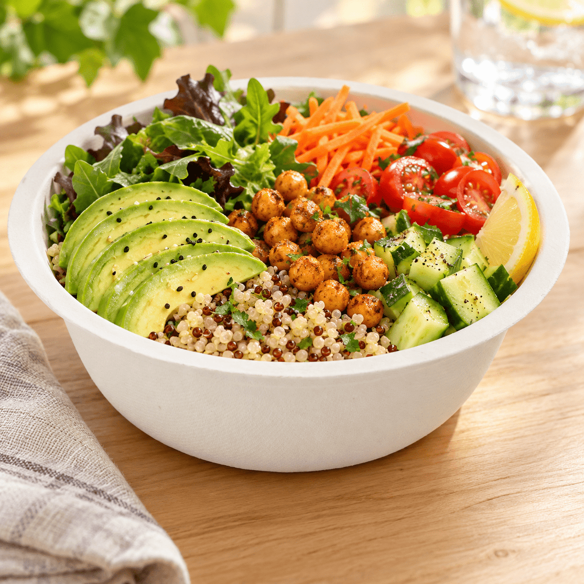 Eco-Rootz 12 Oz Molded Fiber Round Bowl, 500 Count Case
