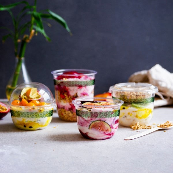 Vegware Plant-Based Compostable PLA Bella Pot, 96-Series Case of 1000