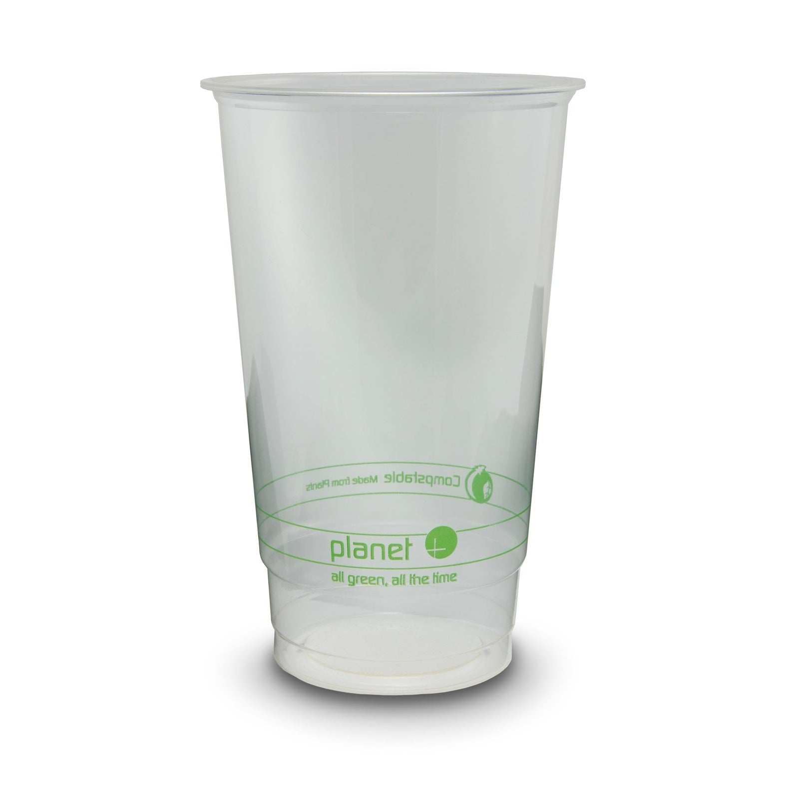 plant based plastic cups Planet+ 24oz PLA Clear Cup, 1000PK, PLA-24