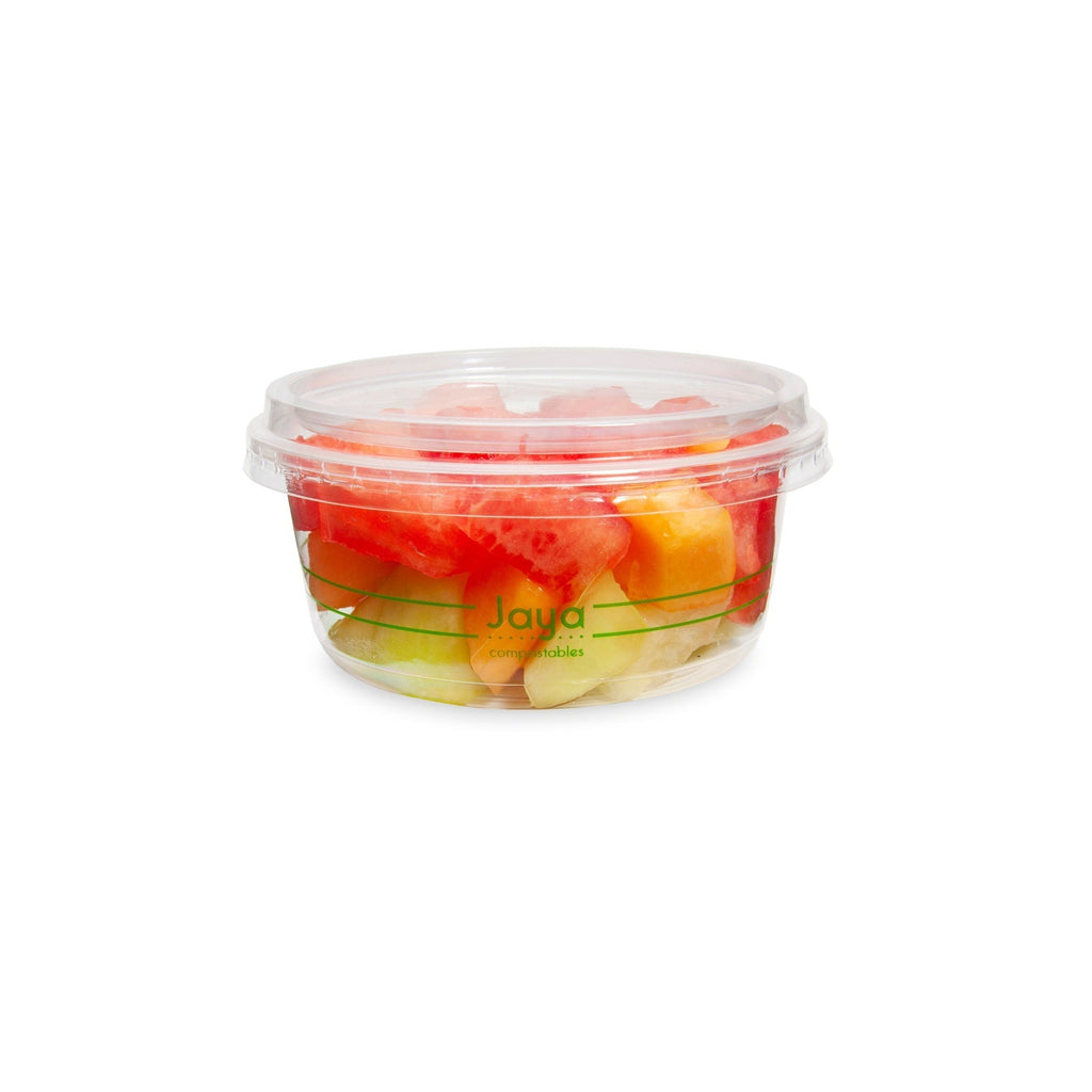 8-Ounce Clear PLA Round Deli Container,600-Count Case