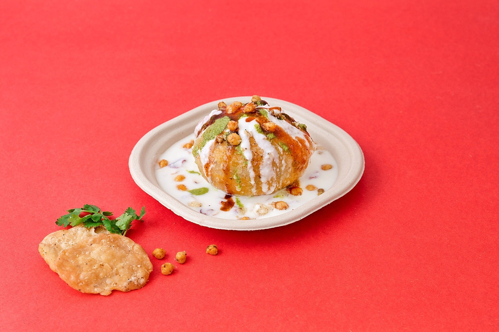 Chowpatty 7 Inch Sugarcane Bagasse Disposable Plate,1000 Count