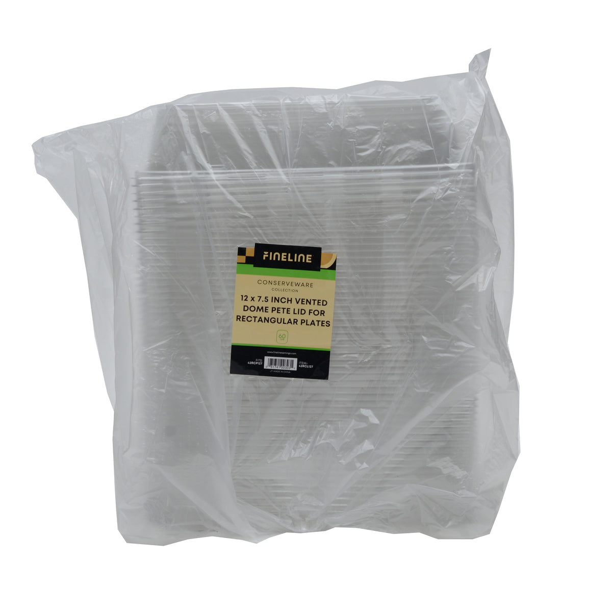 12"X 7" - DOME LID W/VENT FOR RECTANGULAR PLATE - packaging view