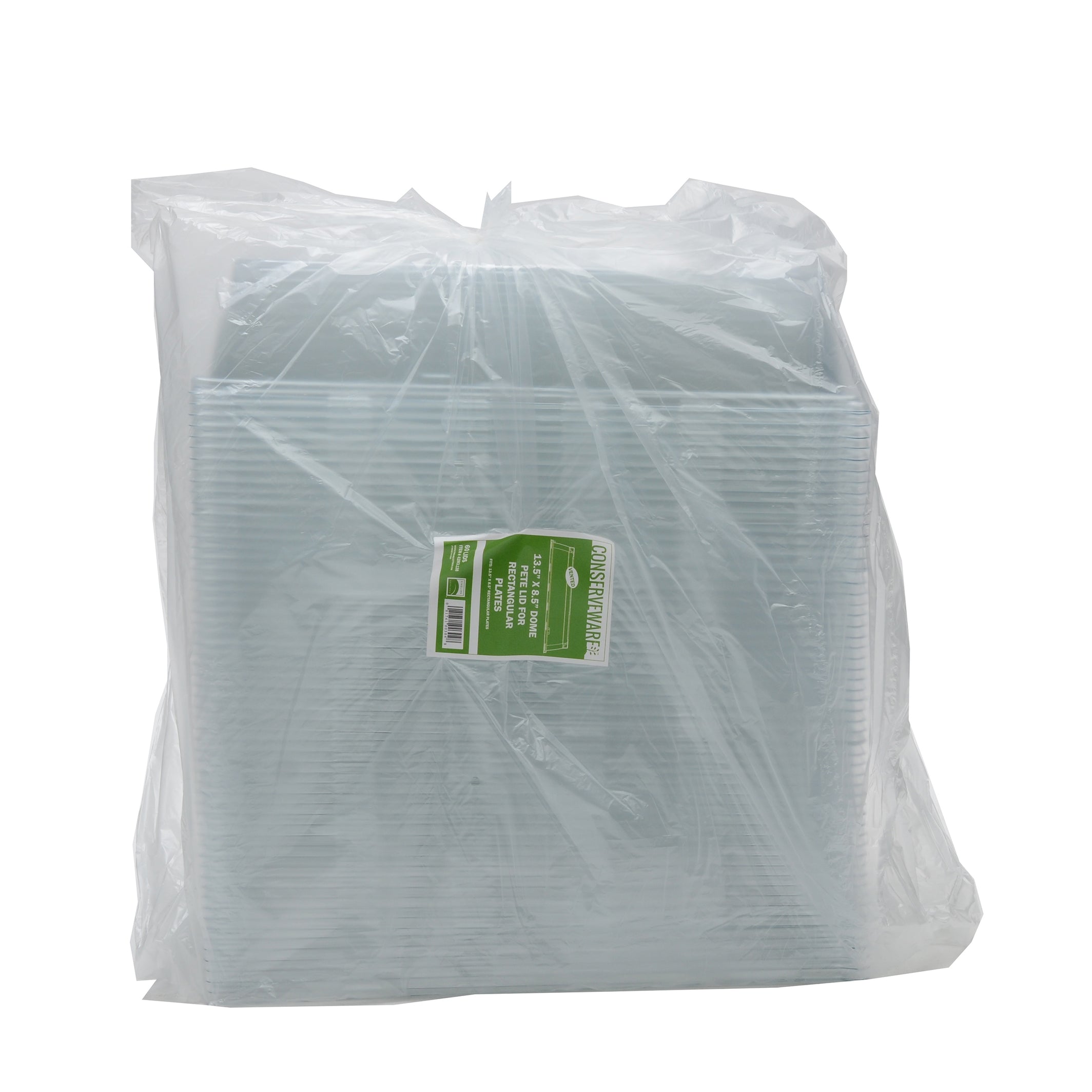 13" X 8" - DOME LID W/VENT FOR RECTANGULAR PLATE - packaging view