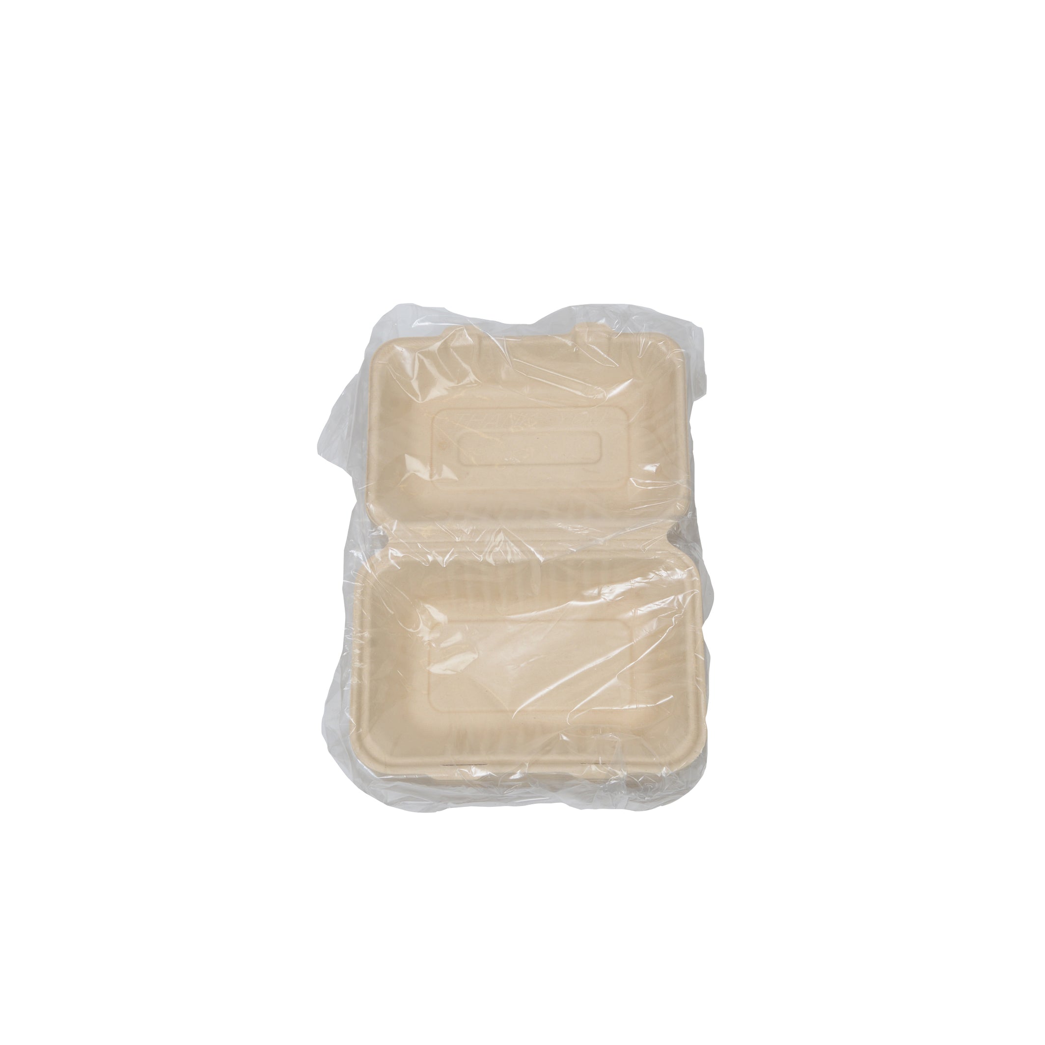 9" X 6" X 3.1" RECTANGULAR DEEP HINGED CONTAINER - PFAS FREE - packaging view