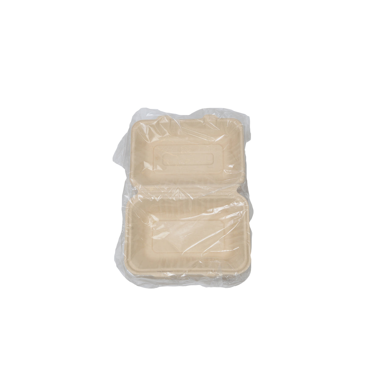 9" X 6" X 3.1" RECTANGULAR DEEP HINGED CONTAINER - PFAS FREE - packaging view