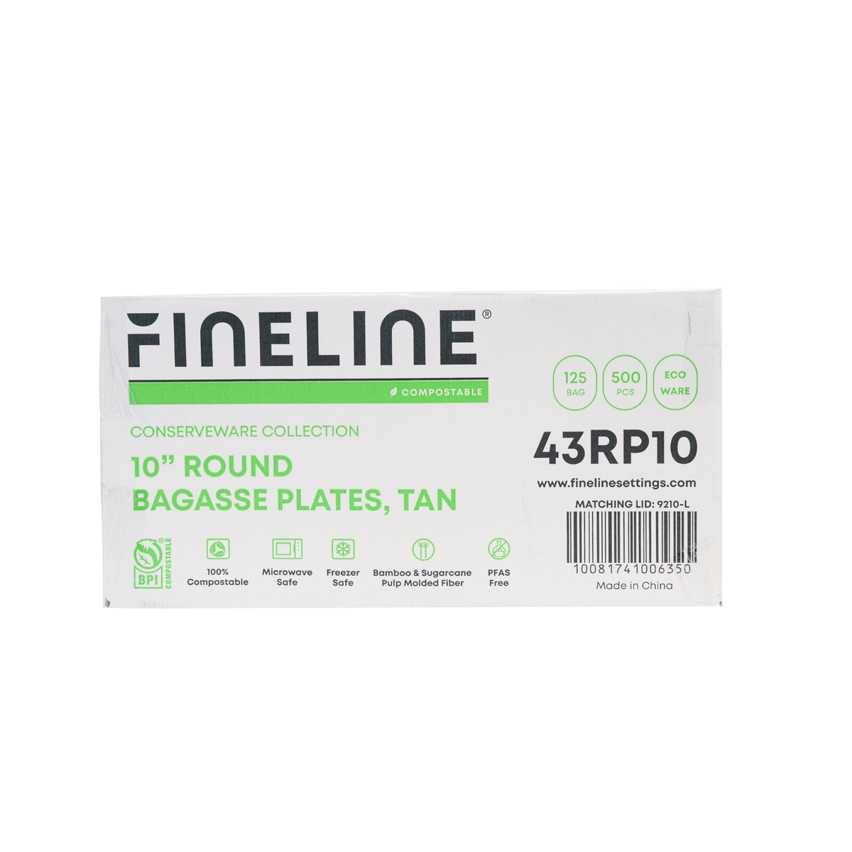 10" ROUND PLATE - PFAS FREE - case view
