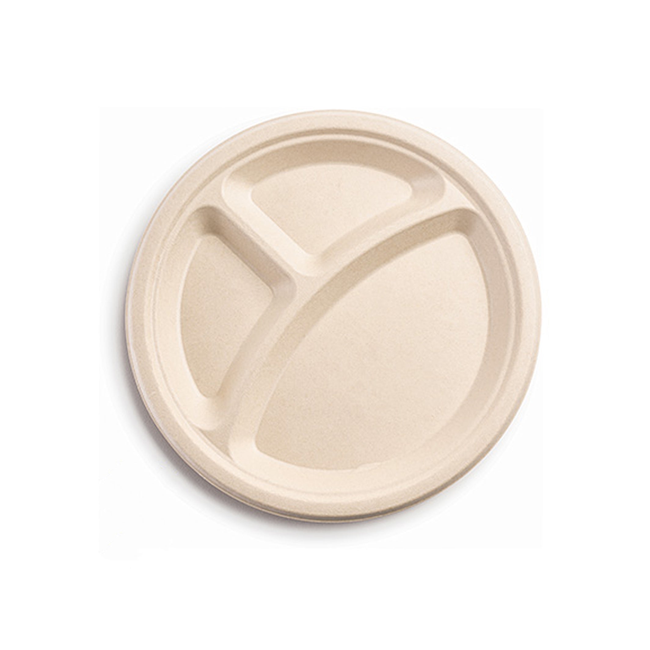 9" - 3 SECTION ROUND PLATE - PFAS FREE - product view