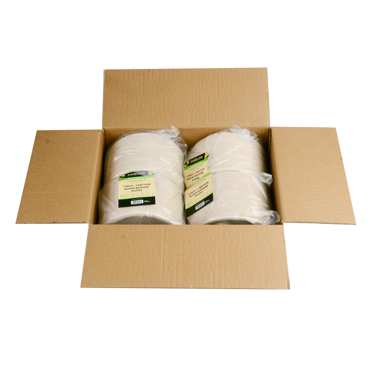 9" - 3 SECTION ROUND PLATE - PFAS FREE - lifestyle view