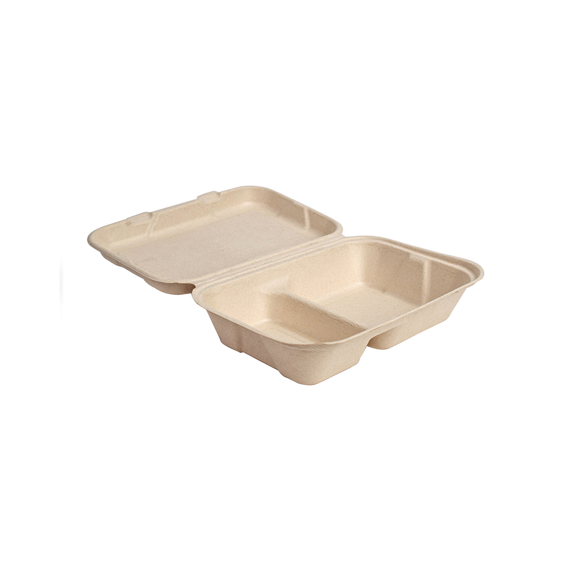 9" X 6" X 2.7" - 2 SECTION RECTANGULAR HINGED CONTAINER - PF - product view