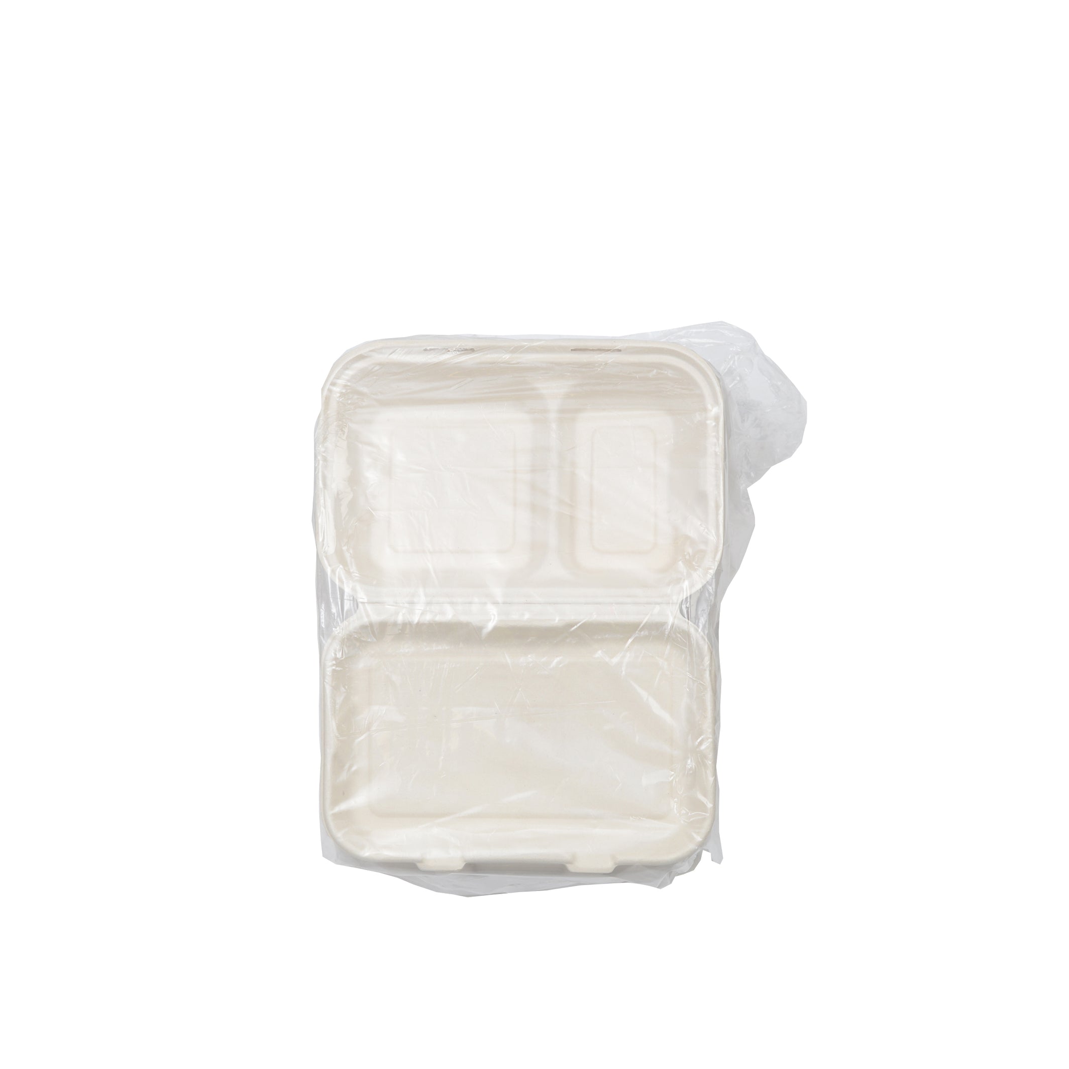 9" X 6" X 2.7" - 2 SECTION RECTANGULAR HINGED CONTAINER - PF - packaging view