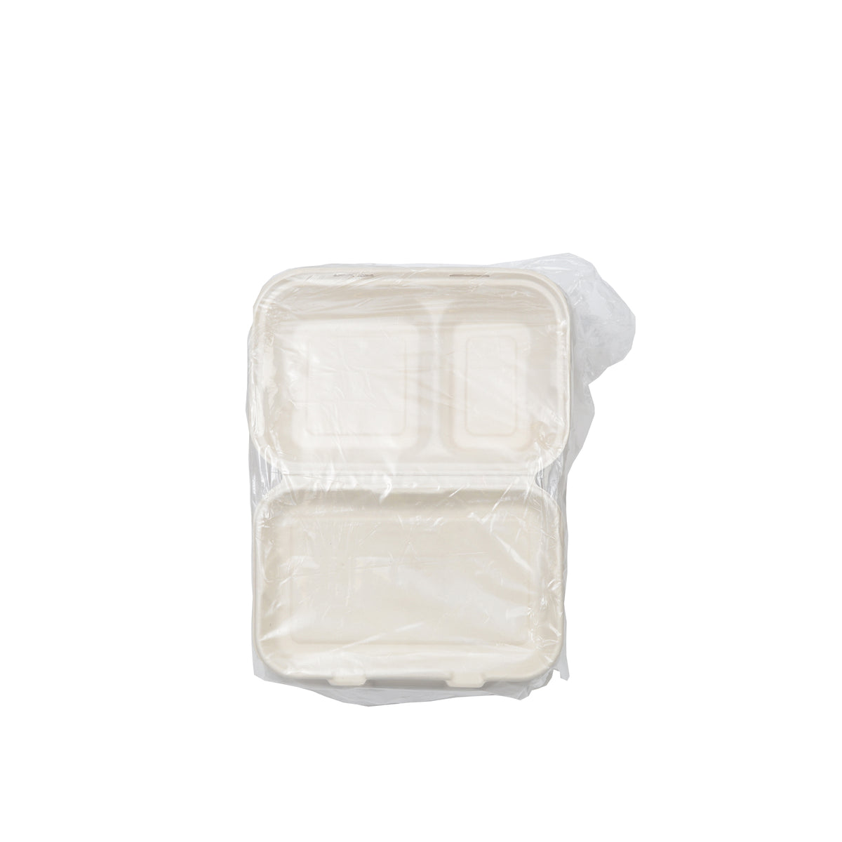 9" X 6" X 2.7" - 2 SECTION RECTANGULAR HINGED CONTAINER - PF - packaging view