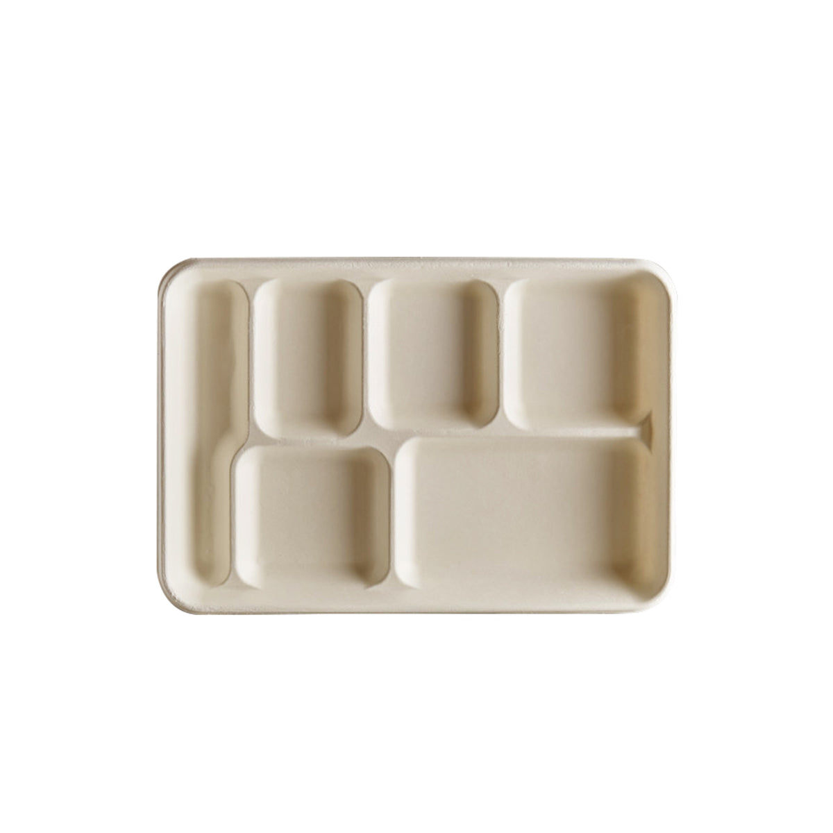 12.7" X 8.7" - 6 SECTION TRAY - PFAS FREE - product view