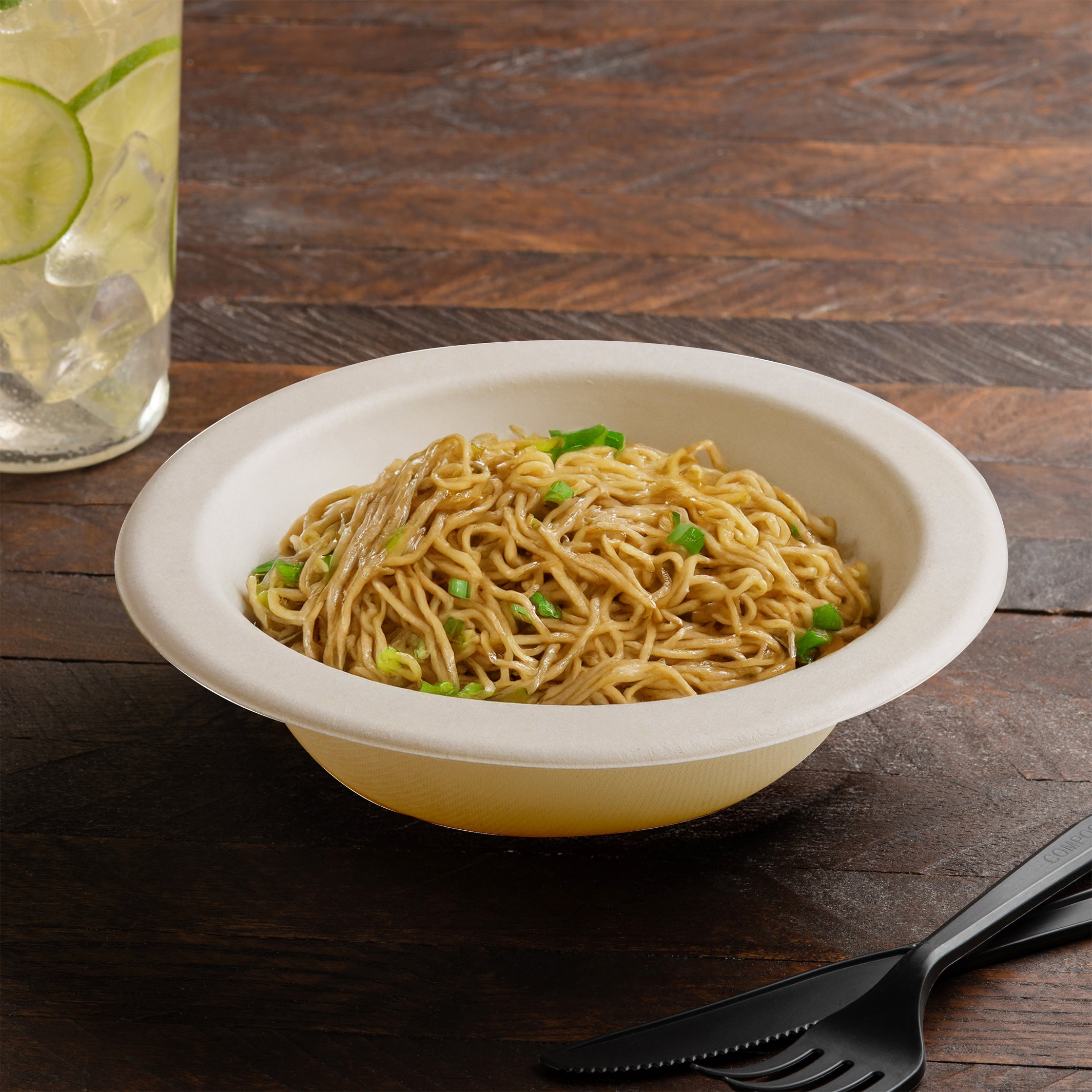 7" 16 OZ. ROUND BOWL - PFAS FREE - open case view