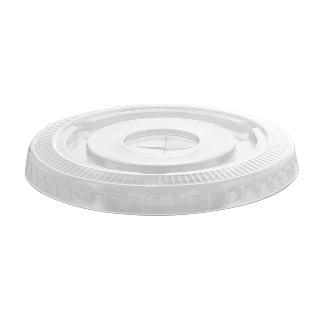 FITS 9 SQ. & 12 OZ. PET FLAT LID W/SLOT (92 MM) - product view