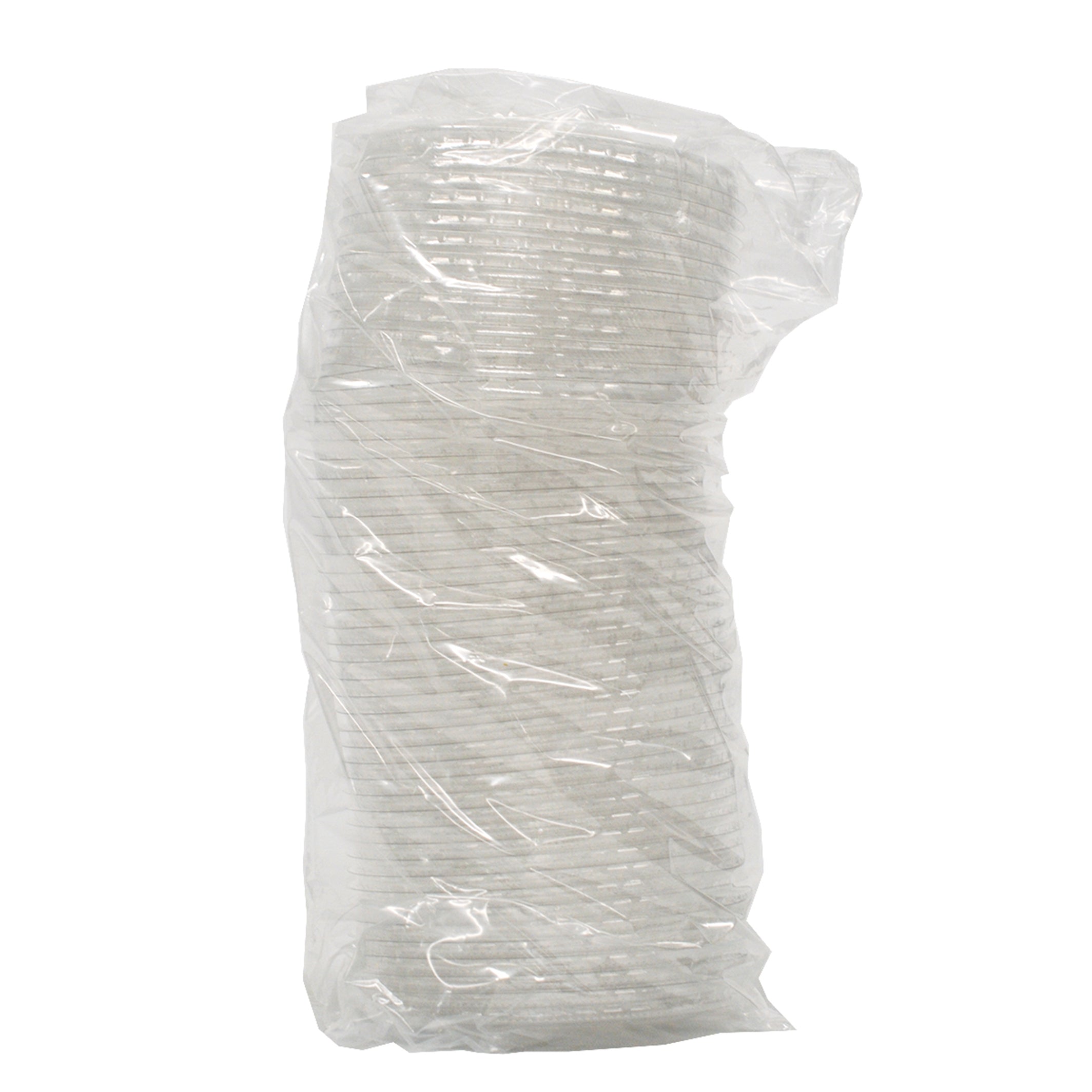 FITS 9 SQ. & 12 OZ. PET FLAT LID W/SLOT (92 MM) - packaging view
