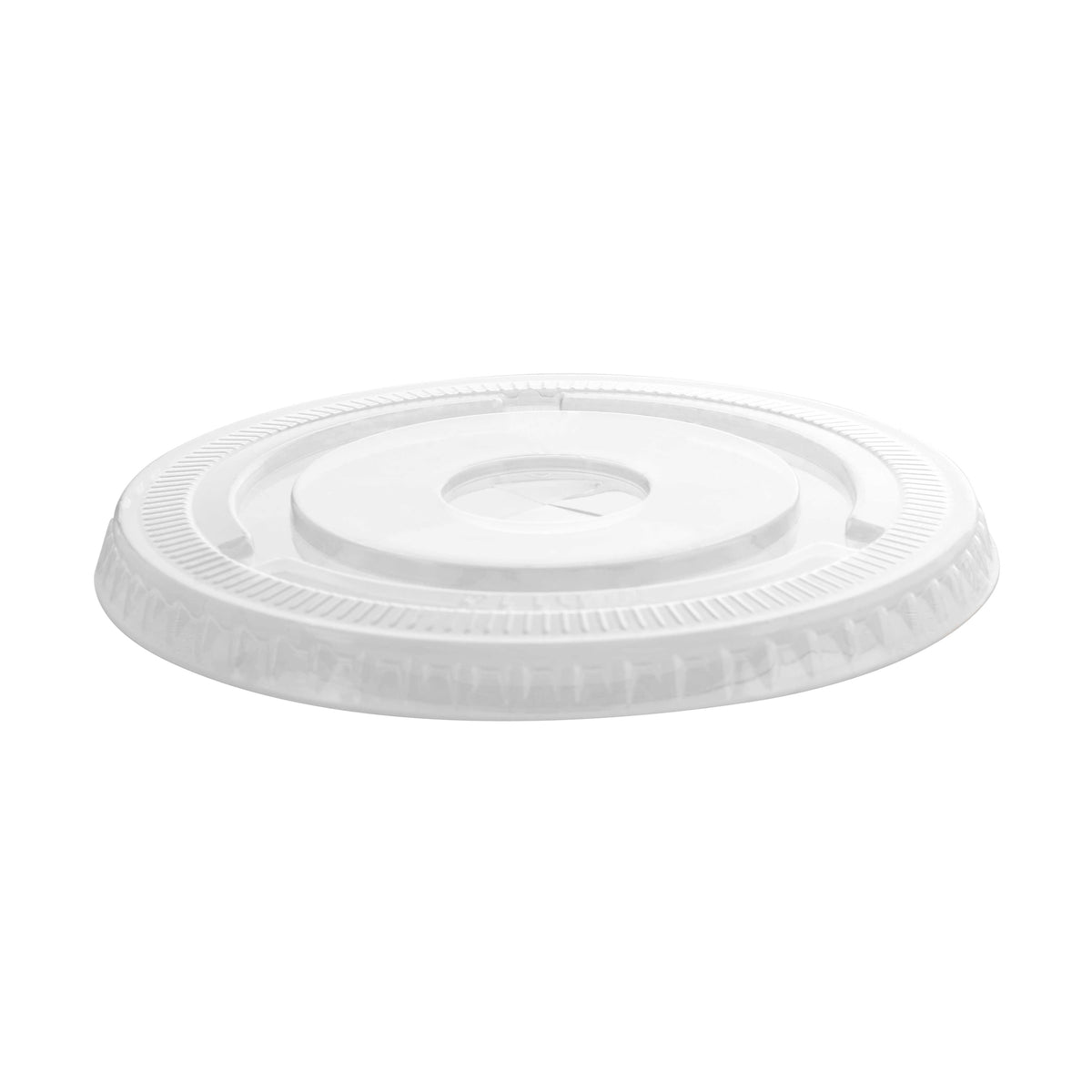 FITS 12-24 OZ. PET FLAT LID W/SLOT (98 MM) - product view