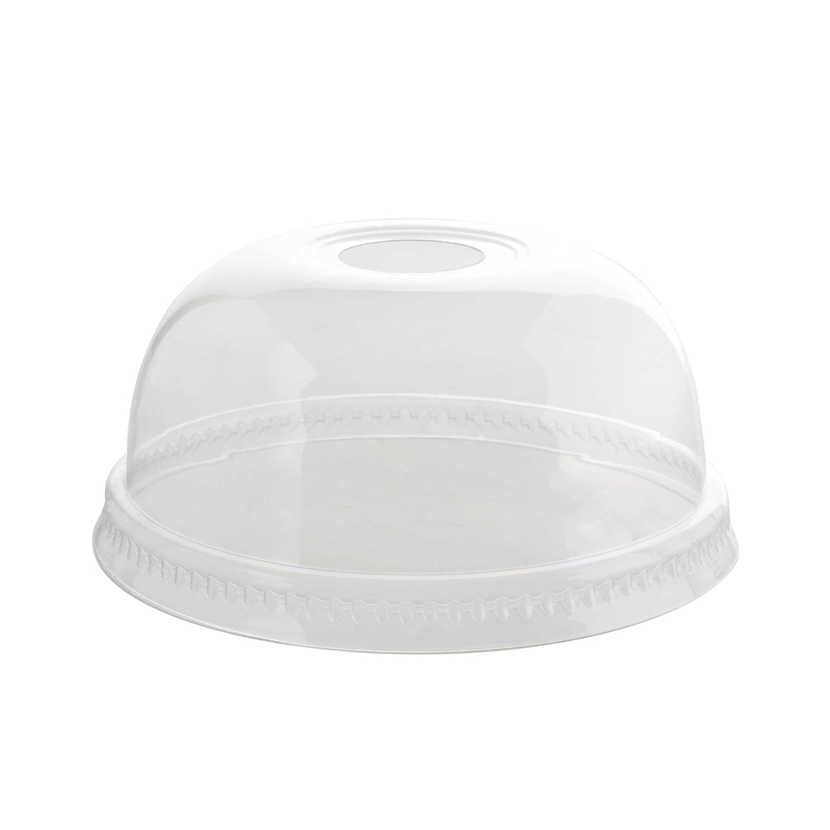 FITS 8-10 OZ. PET DOME LID W/HOLE (78 MM) - product view