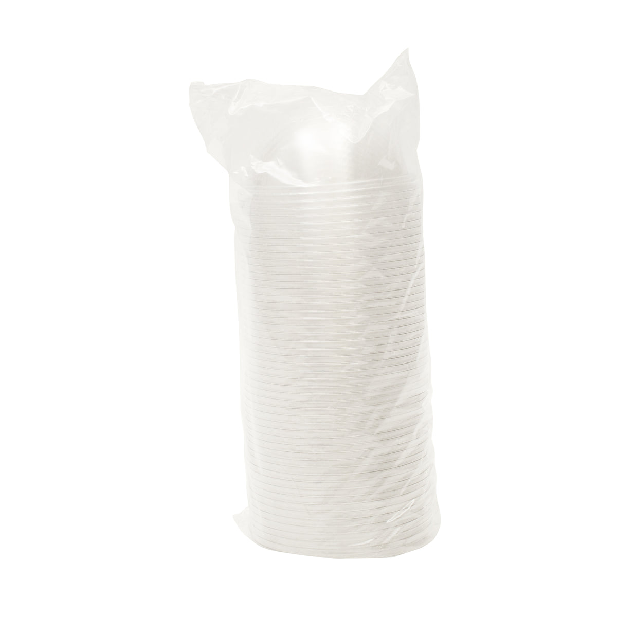 FITS 9 SQ. & 12 OZ. PET DOME LID W/HOLE (92 MM) - packaging view