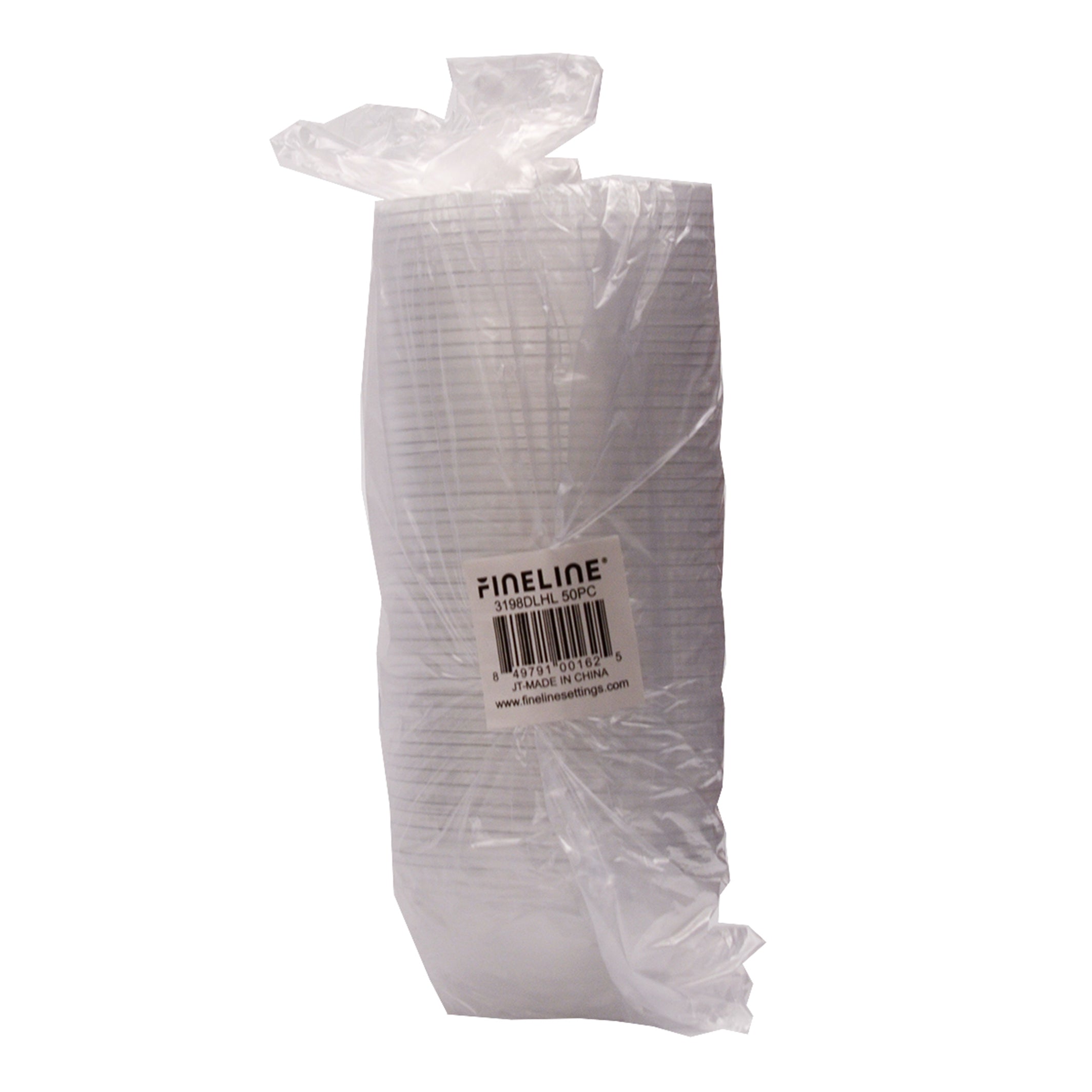 FITS 12-24 OZ. PET DOME LID W/1.3" HOLE (98 MM) - packaging view