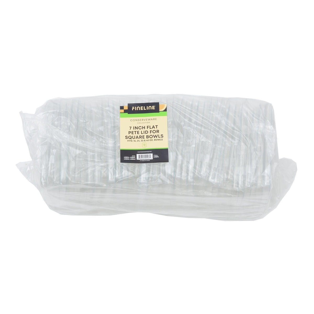 FineLine 7" FLAT LID FOR SQUARE BOWLS