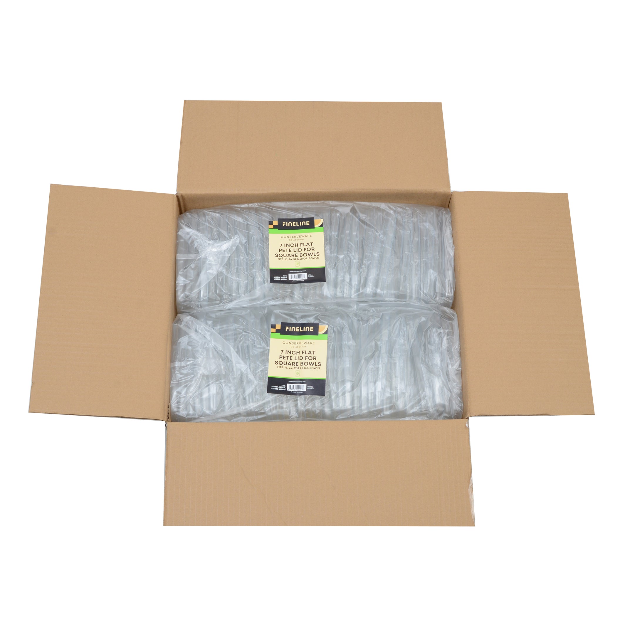 7" FLAT LID FOR SQUARE BOWLS - lifestyle view