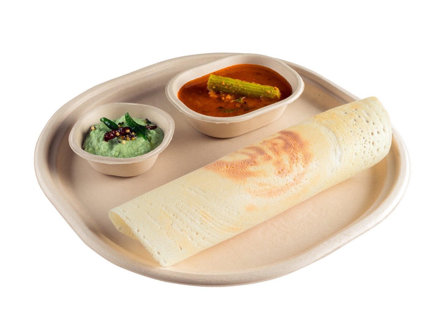 Champ 12 Inch Sugarcane Bagasse Disposable Plate,500 Count