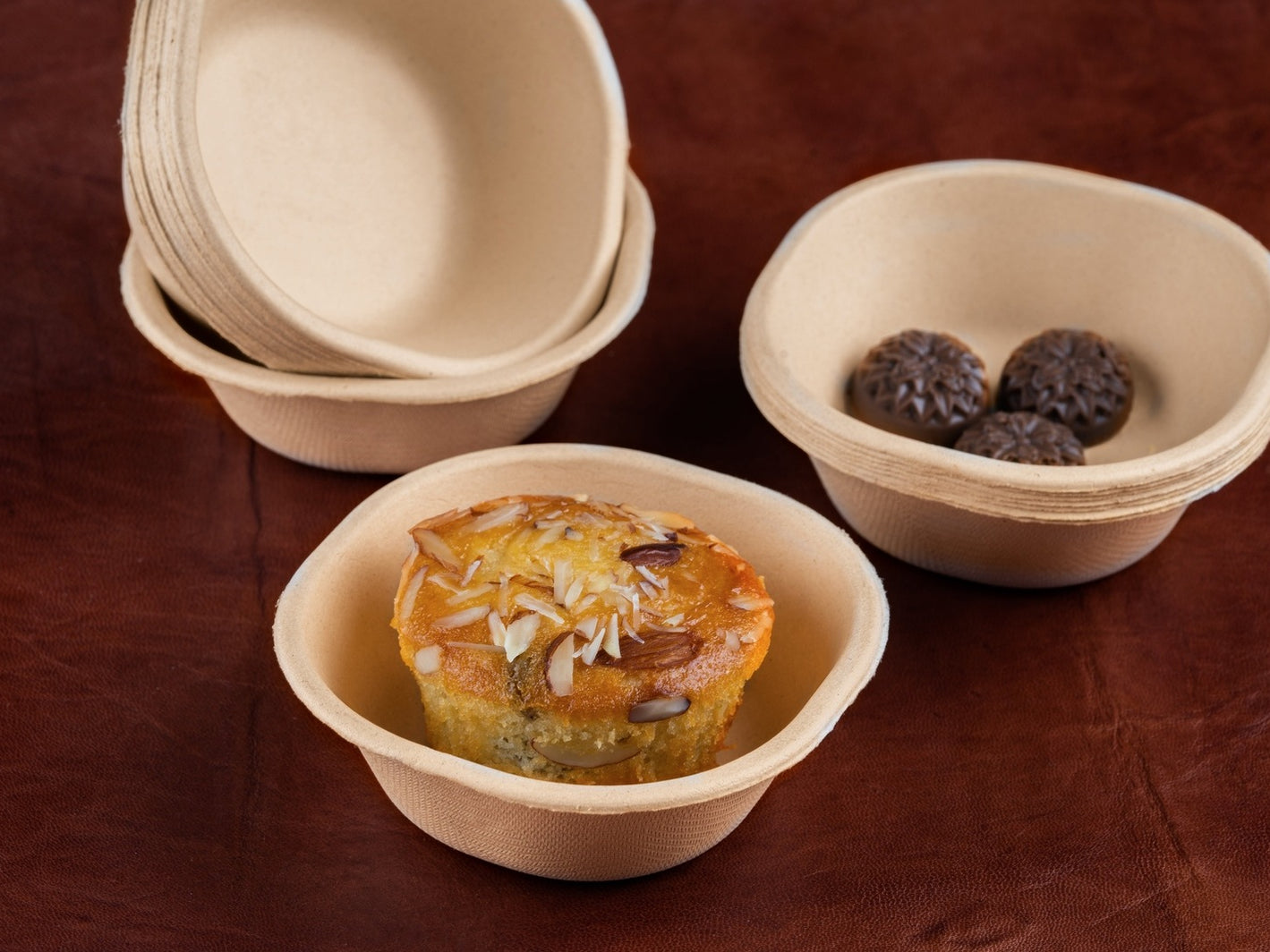 Chuski 4 Oz Sugarcane Bagasse Disposable Bowl,2000 Count