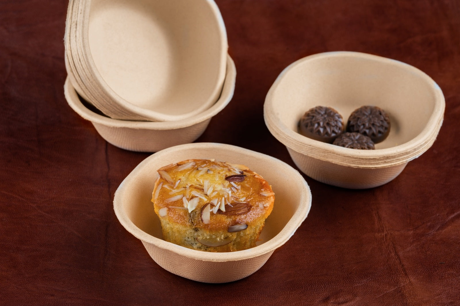 Chuski 4 Oz Sugarcane Bagasse Disposable Bowl,2000 Count