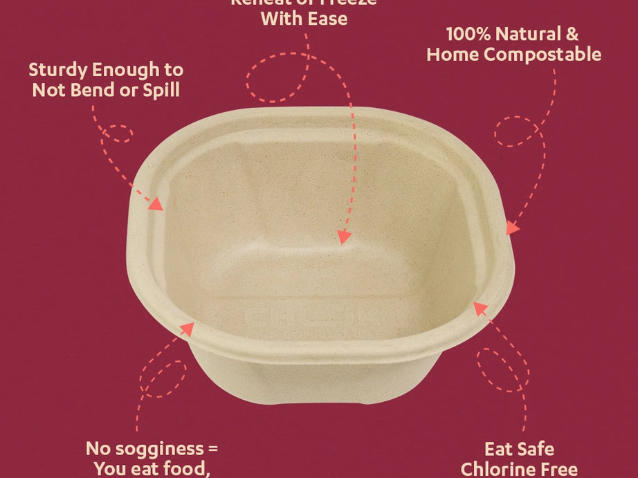 Chweet 12 Oz Bowl Square Round with Snap Lock ,1050 Count