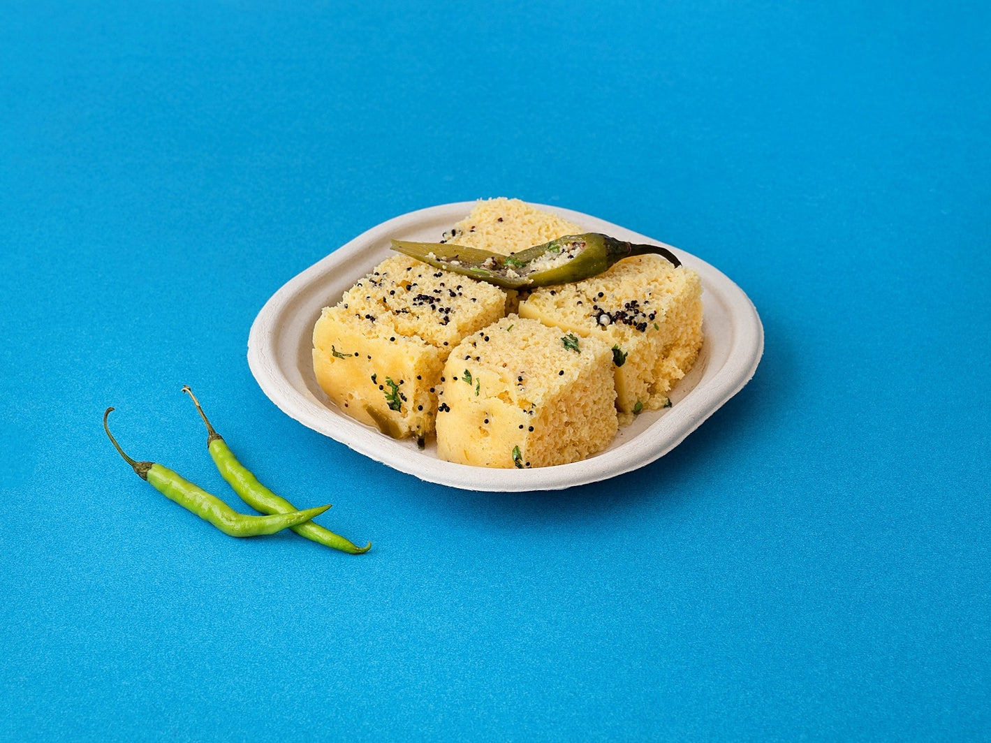 Chowpatty 6 Inch Sugarcane Bagasse Disposable Plate,2000 Count