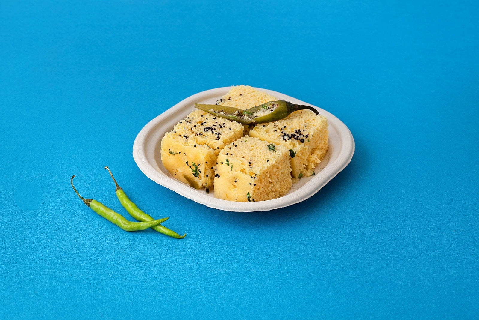 Chowpatty 6 Inch Sugarcane Bagasse Disposable Plate,2000 Count