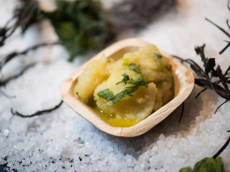 3" X 3" Square Palm Leaf Bowls
