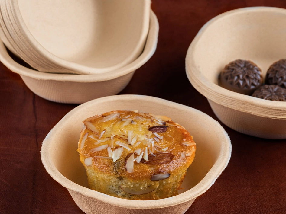 Chweet 180ml Sugarcane Bagasse Disposable Bowl,800 Count