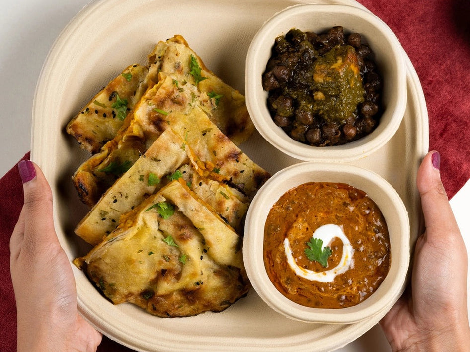 Chaska 10 Inch Sugarcane Bagasse Disposable Plate,500 Count