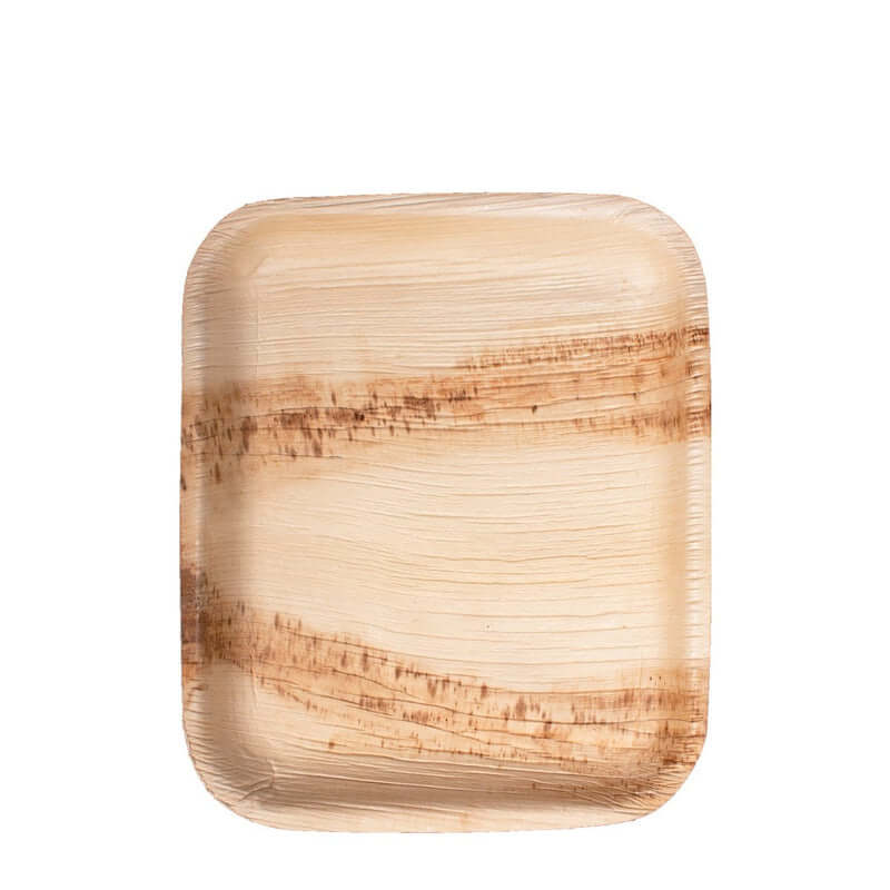 6" X 11" - 2 Compartment Palm Leaf Plates - 12 + 6 oz - 200 pcs