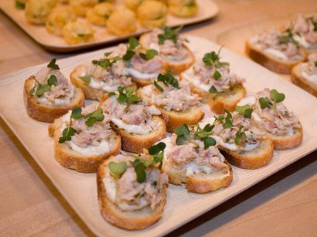 9" X 9" Palm Leaf Square Plates - 300 pcs