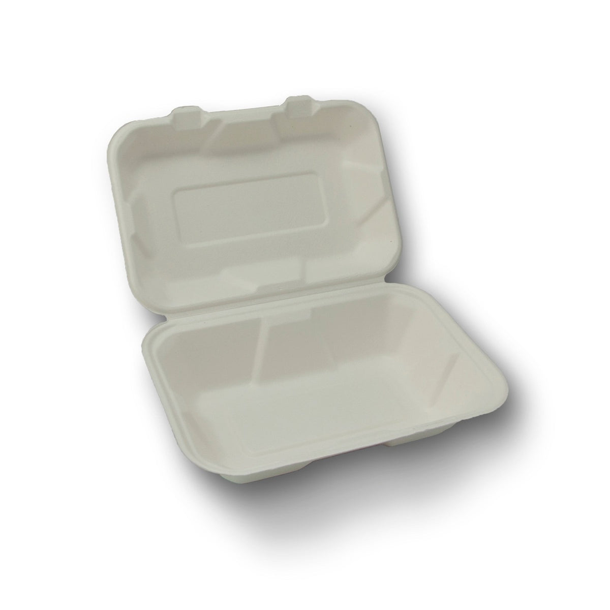 Eco-Rootz 9x6 Inch Molded Fiber Hinged Conatainer Clamshell , 200 Count Case
