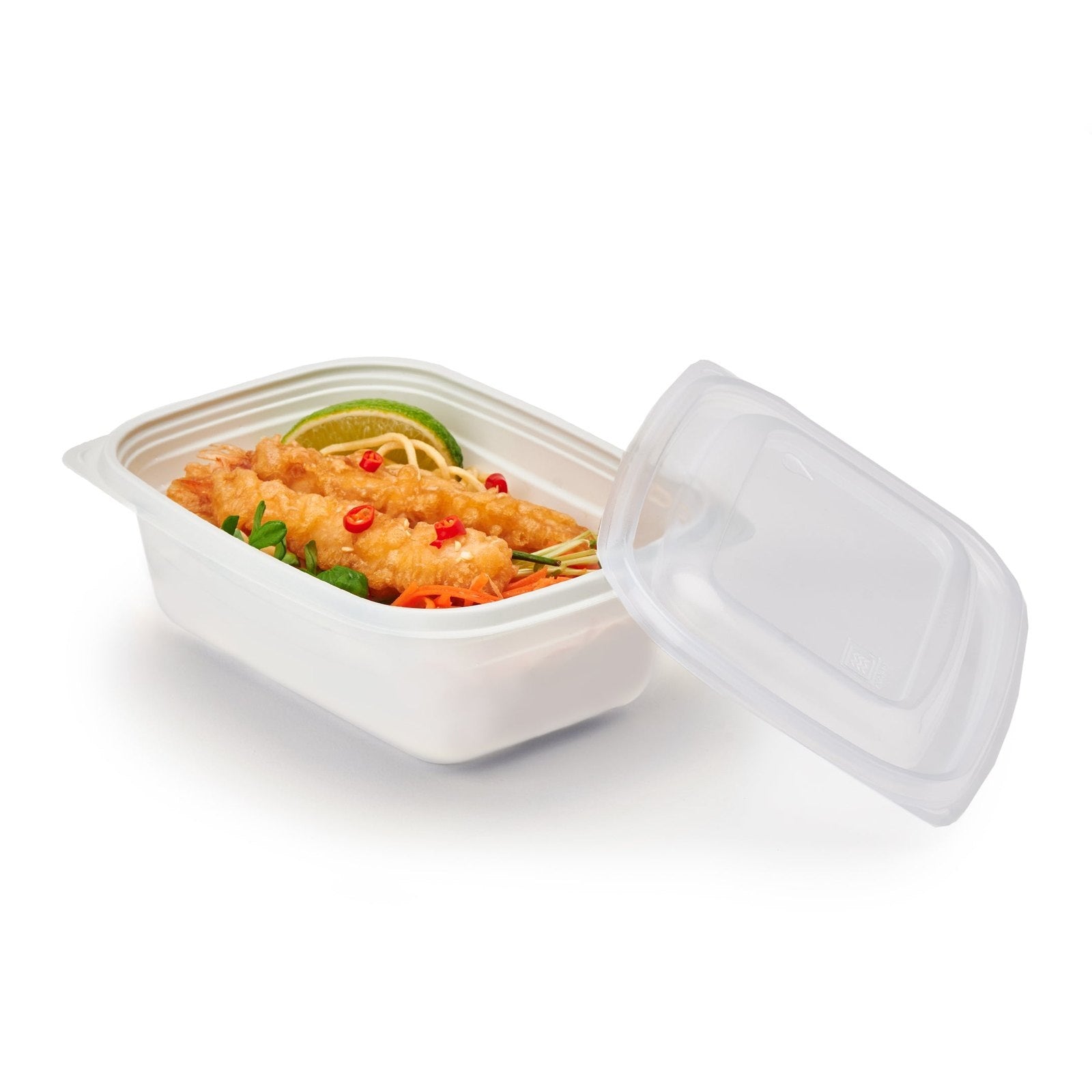 32 oz. GoodToGo™ Microwavable Container, Stone, CPLA, 450/Case