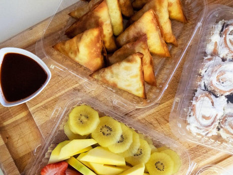 Square 80 oz. Center Seal Multi-purpose Package, Crystal Clear, PLA, 175/Case