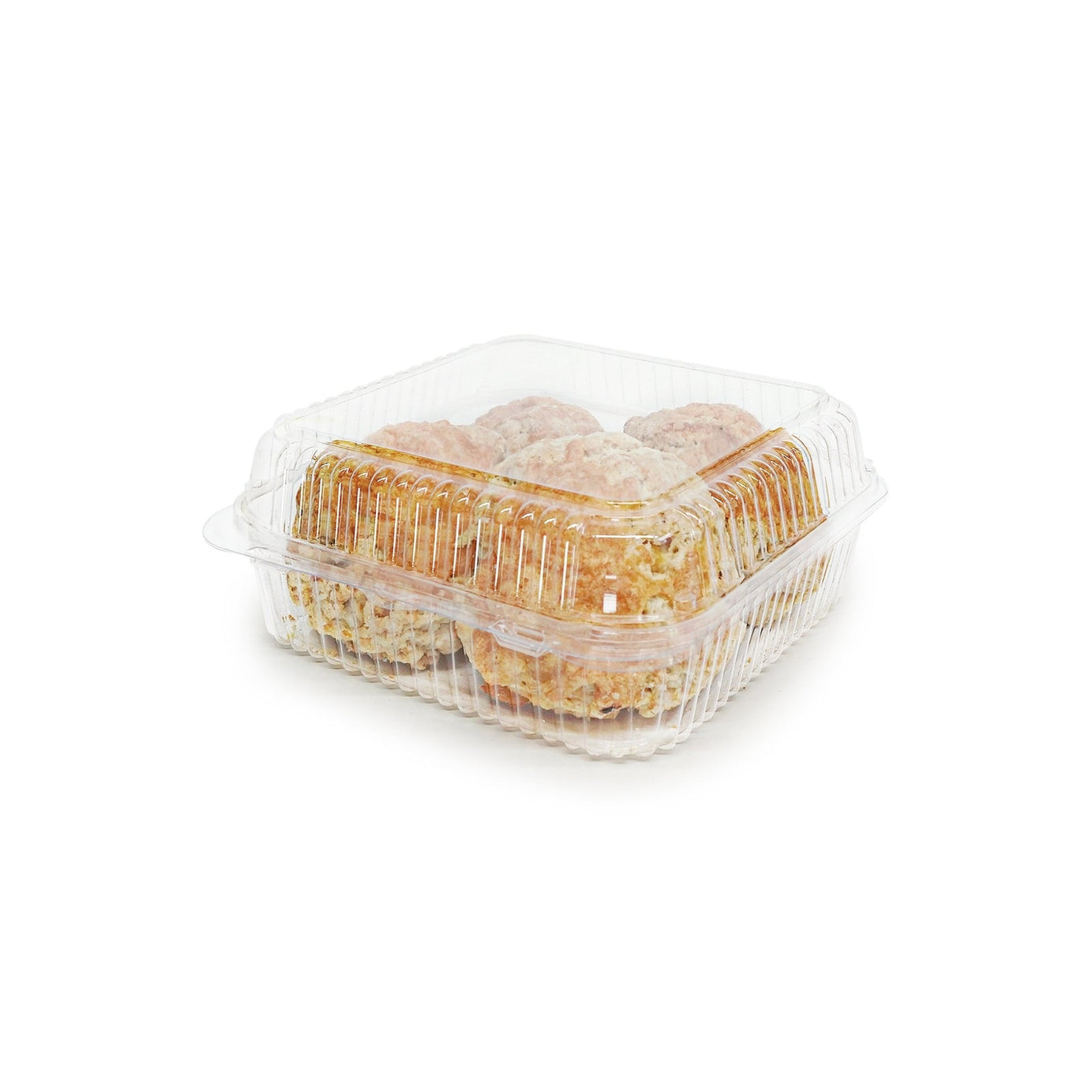 Square 96 oz. Center Seal Multi-purpose Package, Crystal Clear, PLA, 200/Case