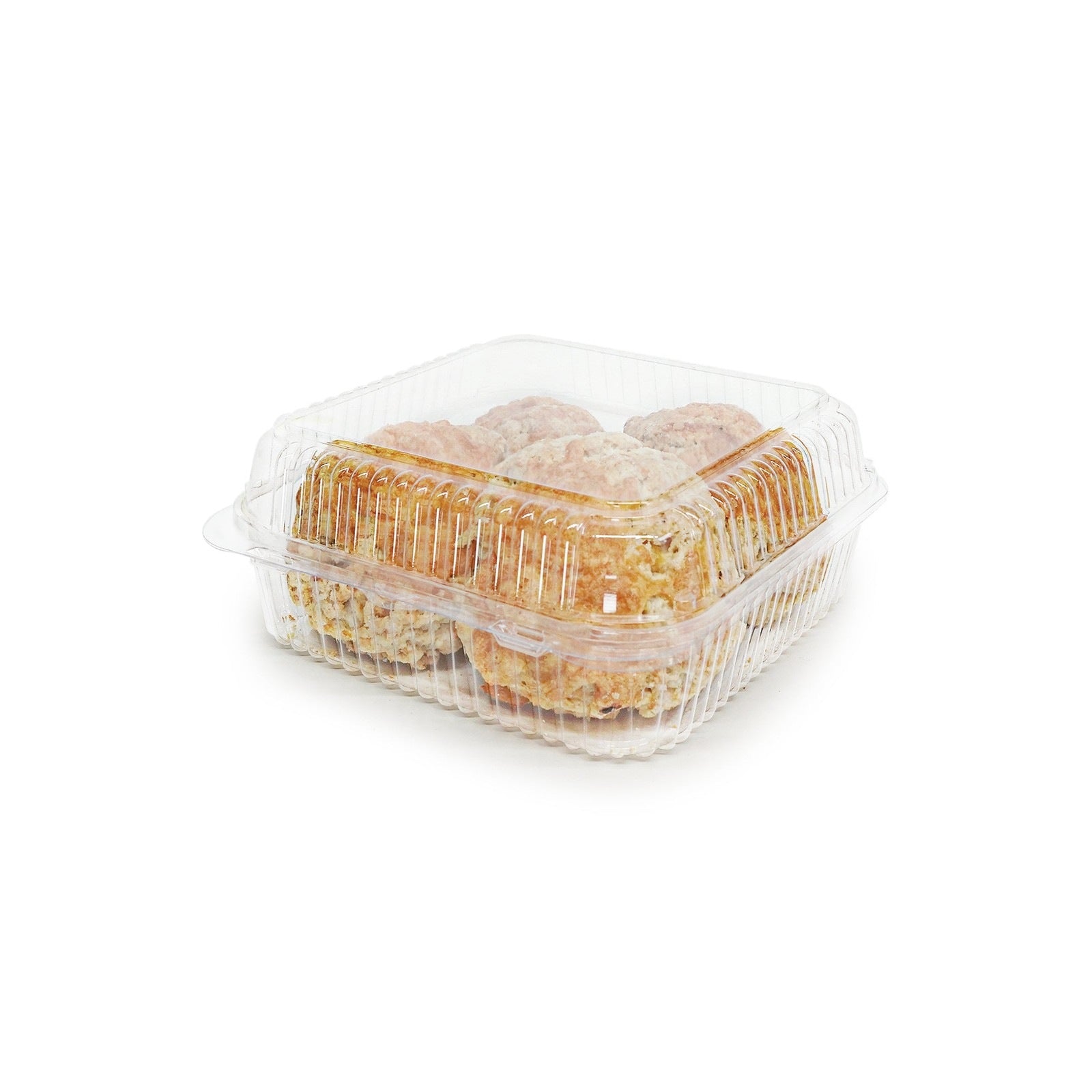 Square 96 oz. Center Seal Multi-purpose Package, Crystal Clear, PLA, 200/Case