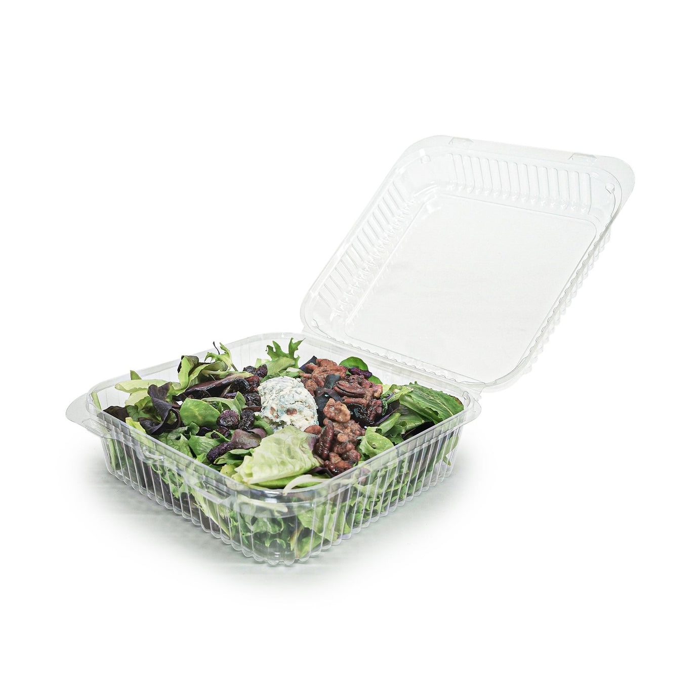 Square 96 oz. Center Seal Multi-purpose Package, Crystal Clear, PLA, 200/Case