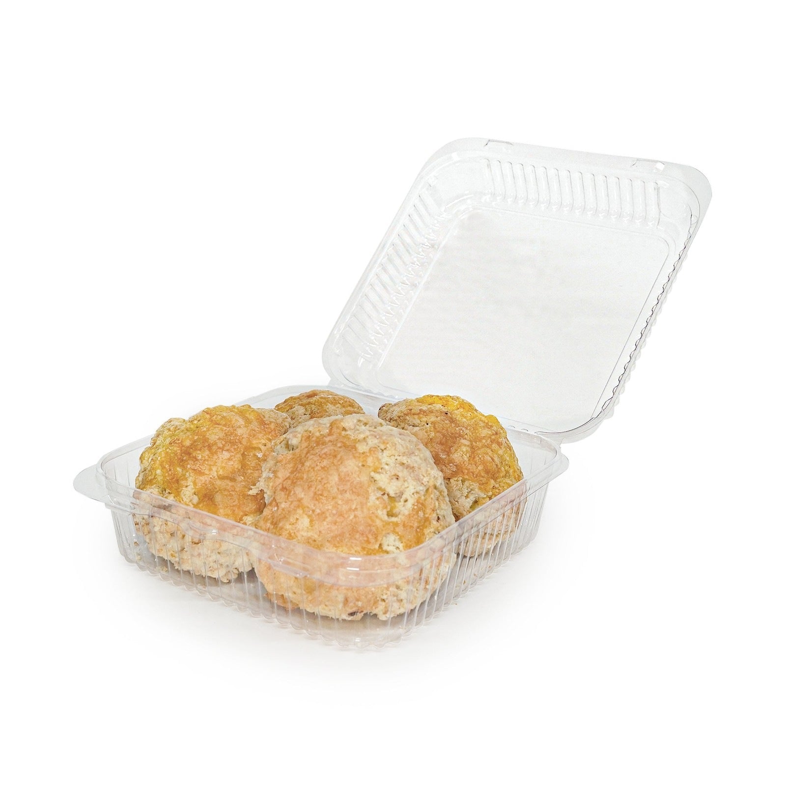 Square 96 oz. Center Seal Multi-purpose Package, Crystal Clear, PLA, 200/Case