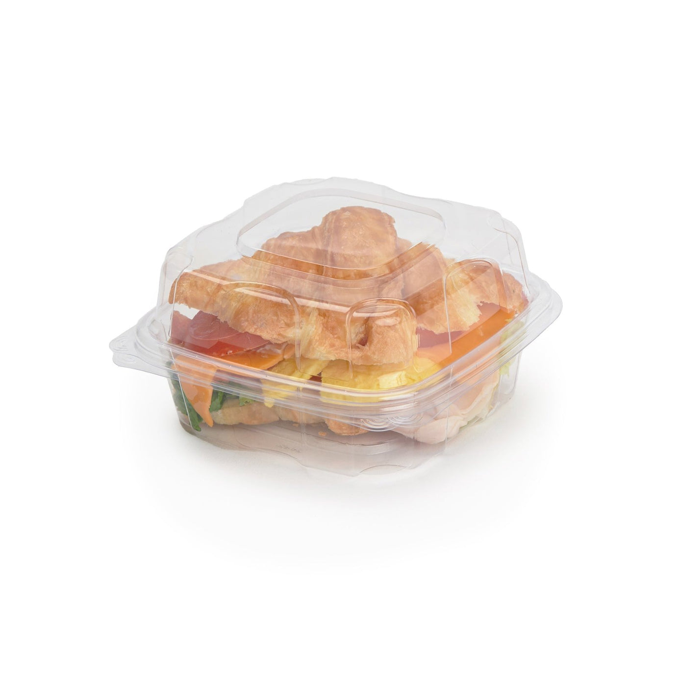 6x6x3” Center Seal Multi-purpose Package, Crystal Clear, PLA, 230/Case