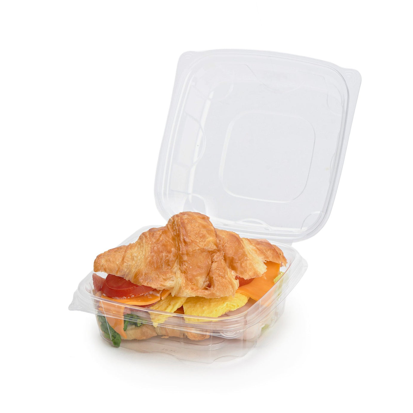 6x6x3” Center Seal Multi-purpose Package, Crystal Clear, PLA, 230/Case