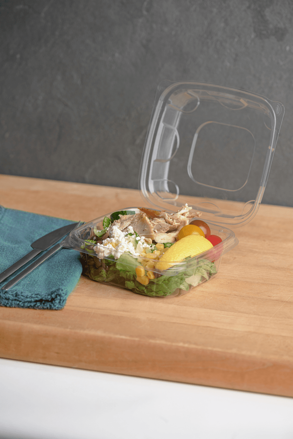 6x6x3” Center Seal Multi-purpose Package, Crystal Clear, PLA, 230/Case