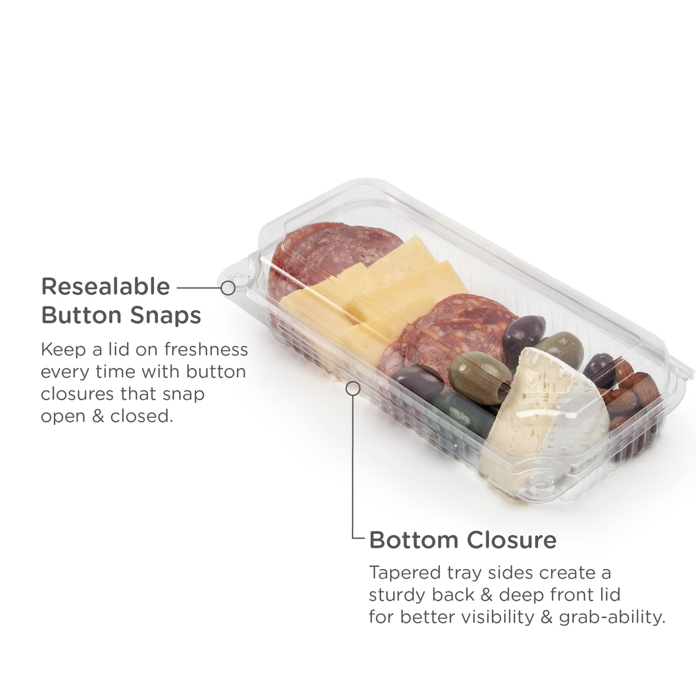 16 oz. Lowrider Center Seal Multi-purpose Package, Crystal Clear, PLA, 300/Case