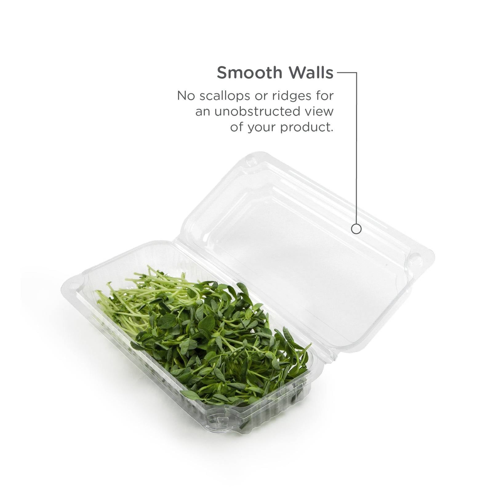 16 oz. Lowrider Center Seal Multi-purpose Package, Crystal Clear, PLA, 300/Case