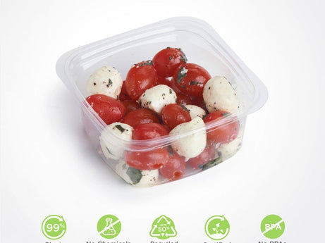 12 oz. Deli Container, Crystal Clear, PLA, 675/Case